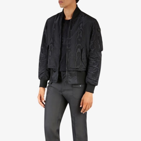 MOIRÉ & TROMPE-L'ŒIL EFFET BOMBER JACKET - Picture 5 of 5